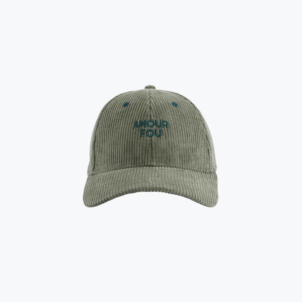 Casquette Velours Amour Fou - Vert - Chamaye