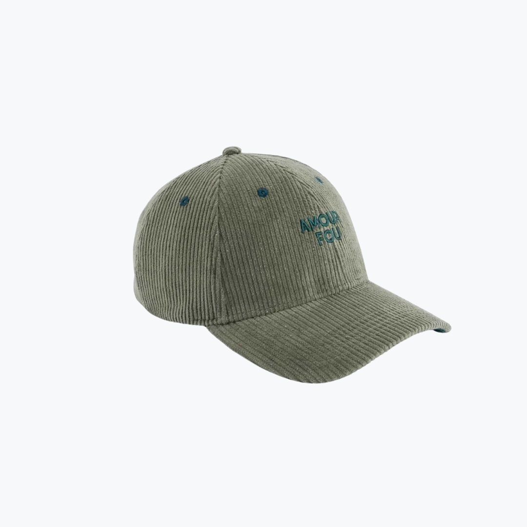 Casquette Velours Amour Fou - Vert - Chamaye