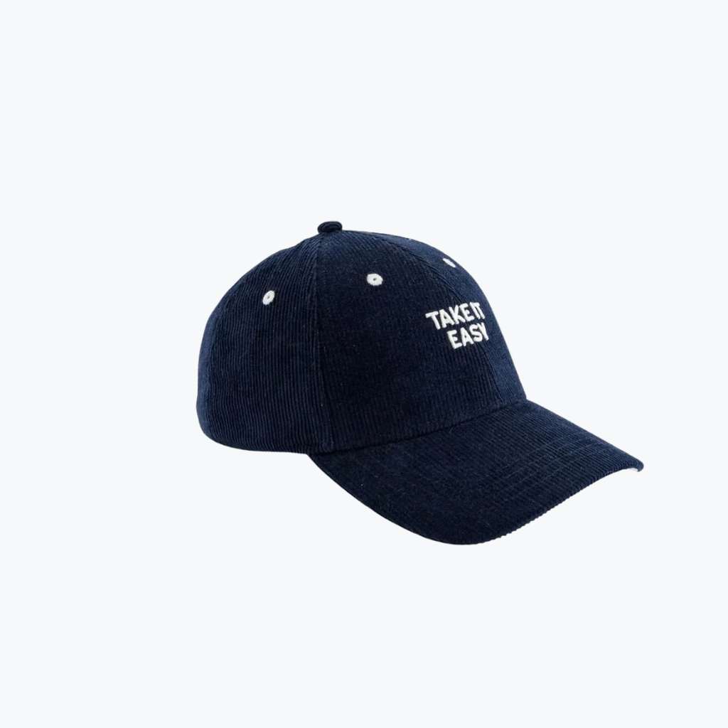Casquette Velours Take it Easy - Bleu - Chamaye