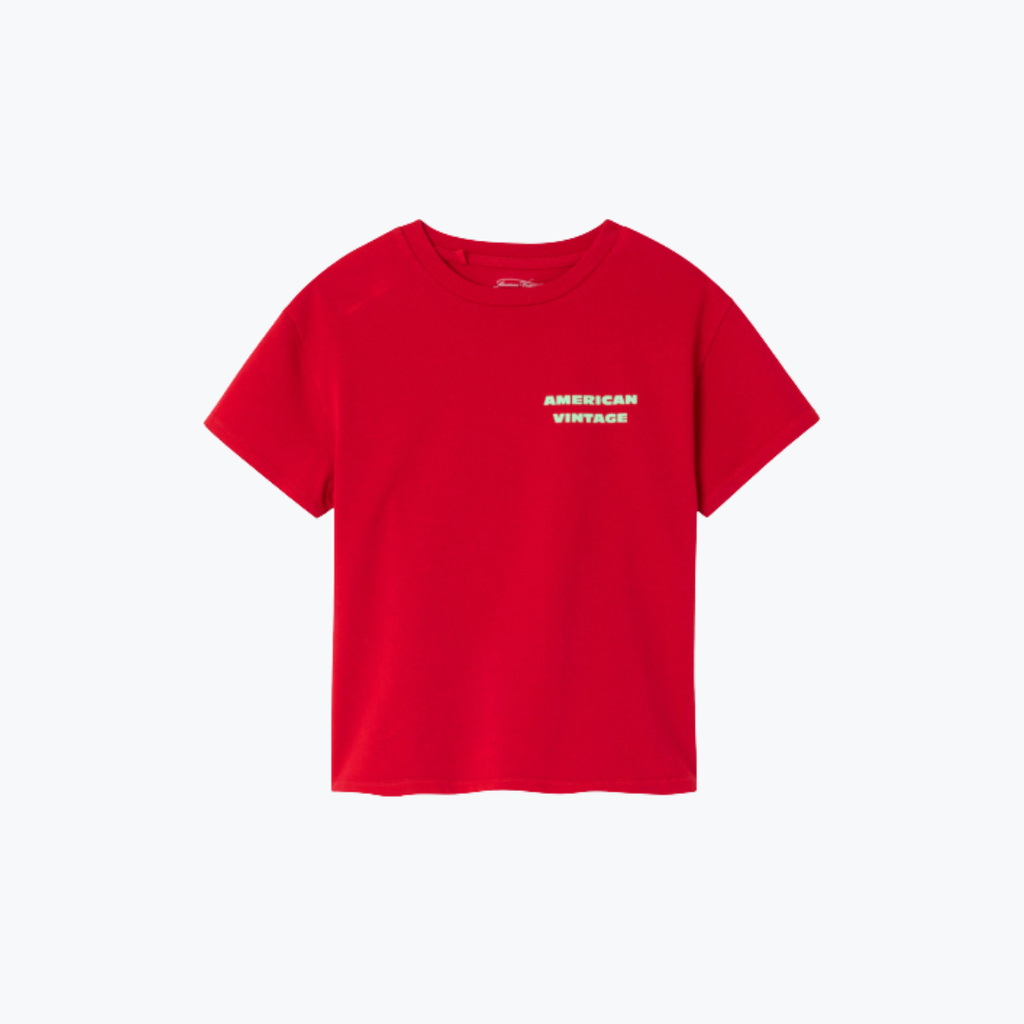 T-shirts Fizvalley Rubis - American Vintage