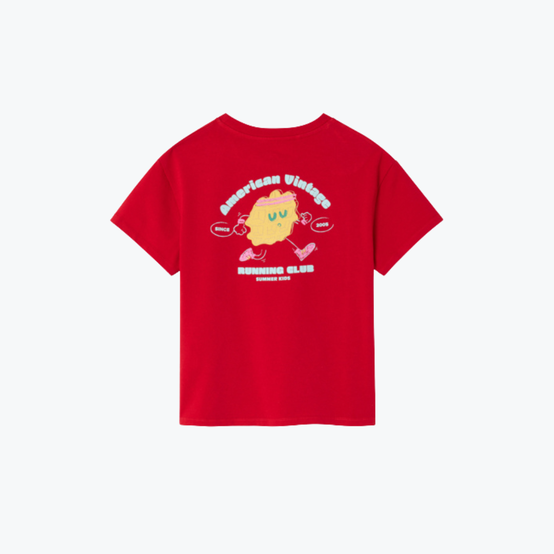 T-shirts Fizvalley Rubis - American Vintage