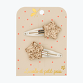 Barrettes Bubble étoile - Or - Luciole et Petit Pois