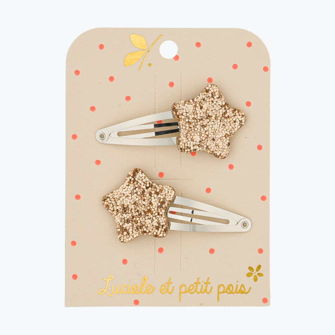 Barrettes Bubble étoile - Or - Luciole et Petit Pois