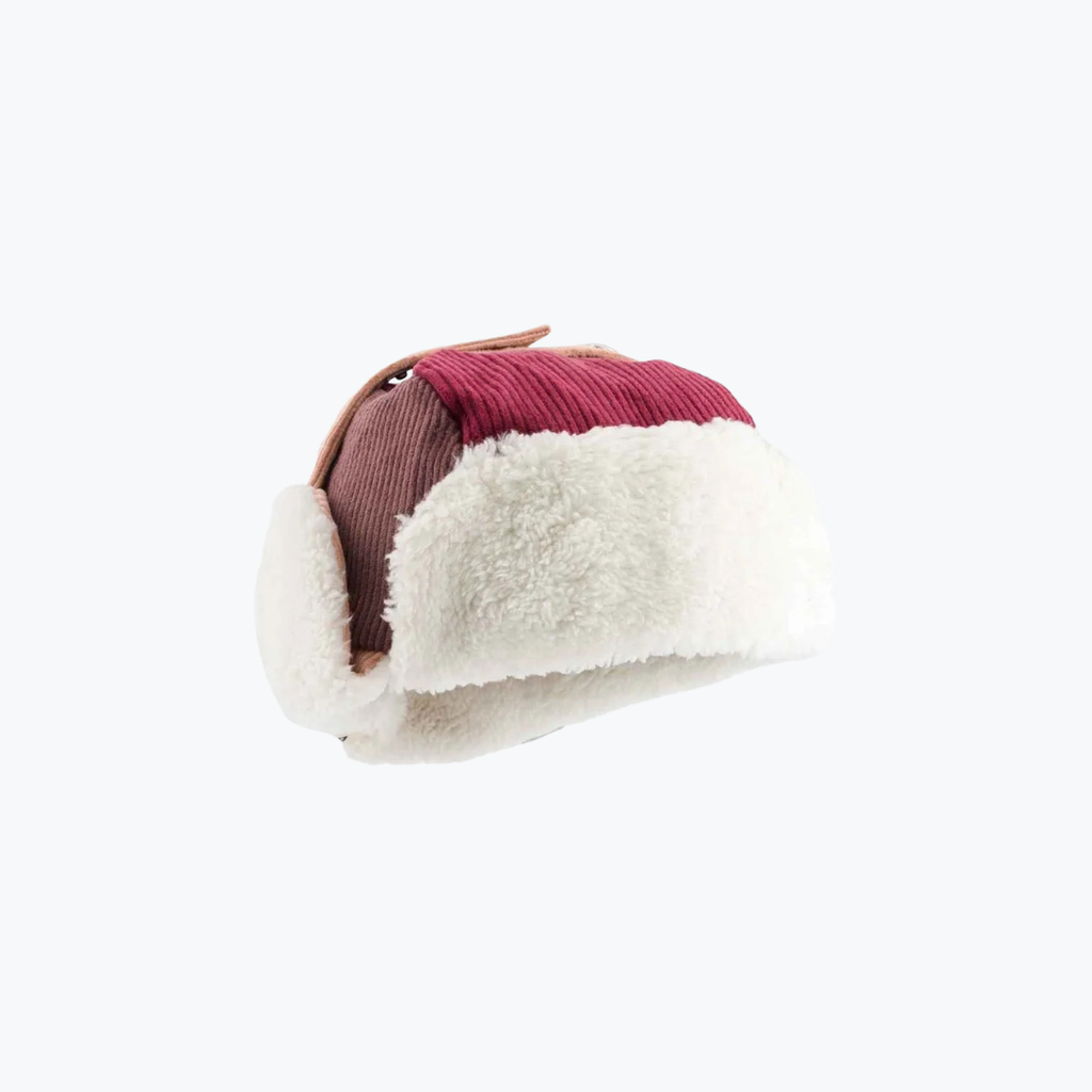 Chapka Tricolore Velours Amour Fou - Bordeaux - Chamaye
