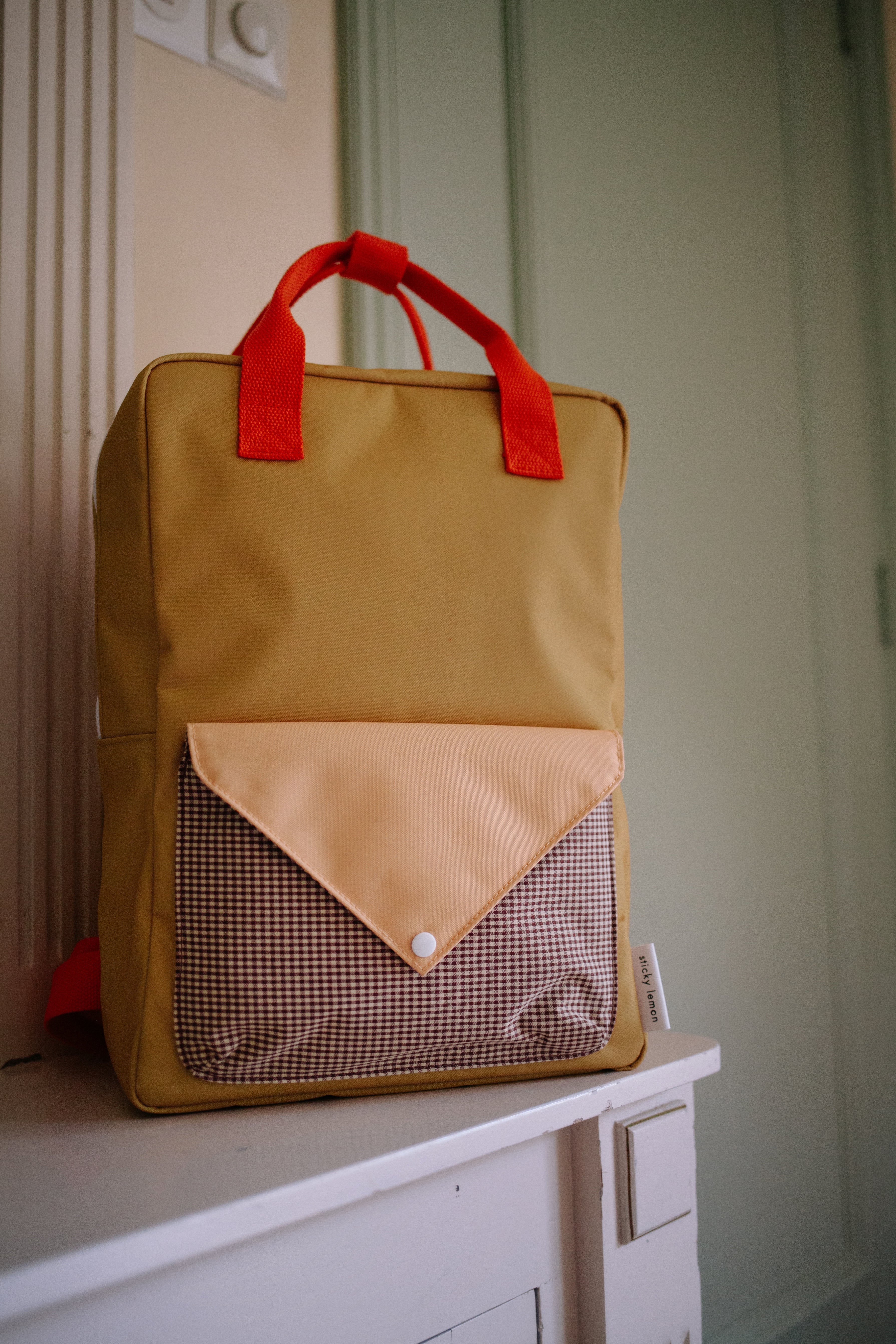 Sac à dos large Bookworm green - Sticky Lemon