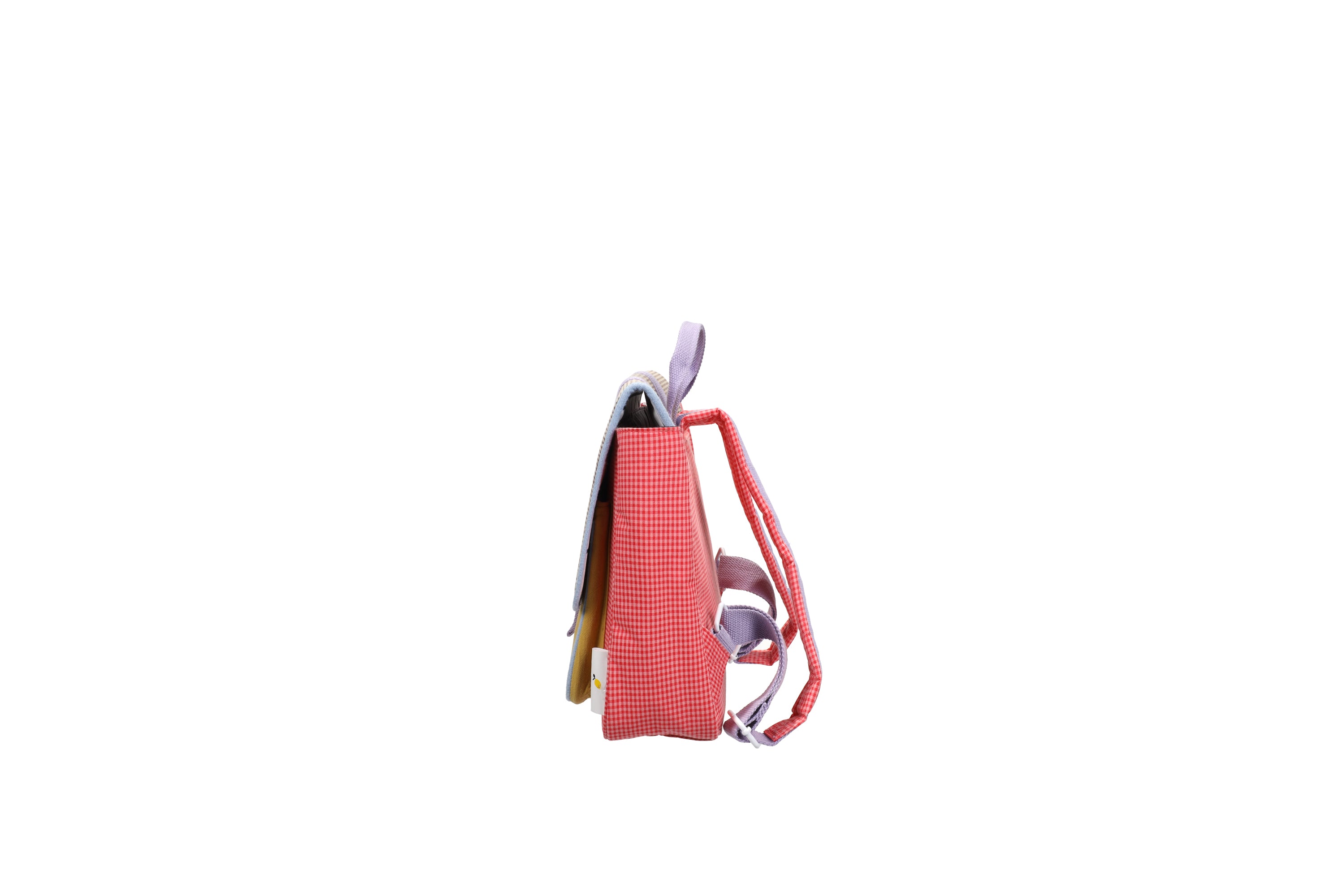 Cartable Gingham flower et rose - Sticky Lemon