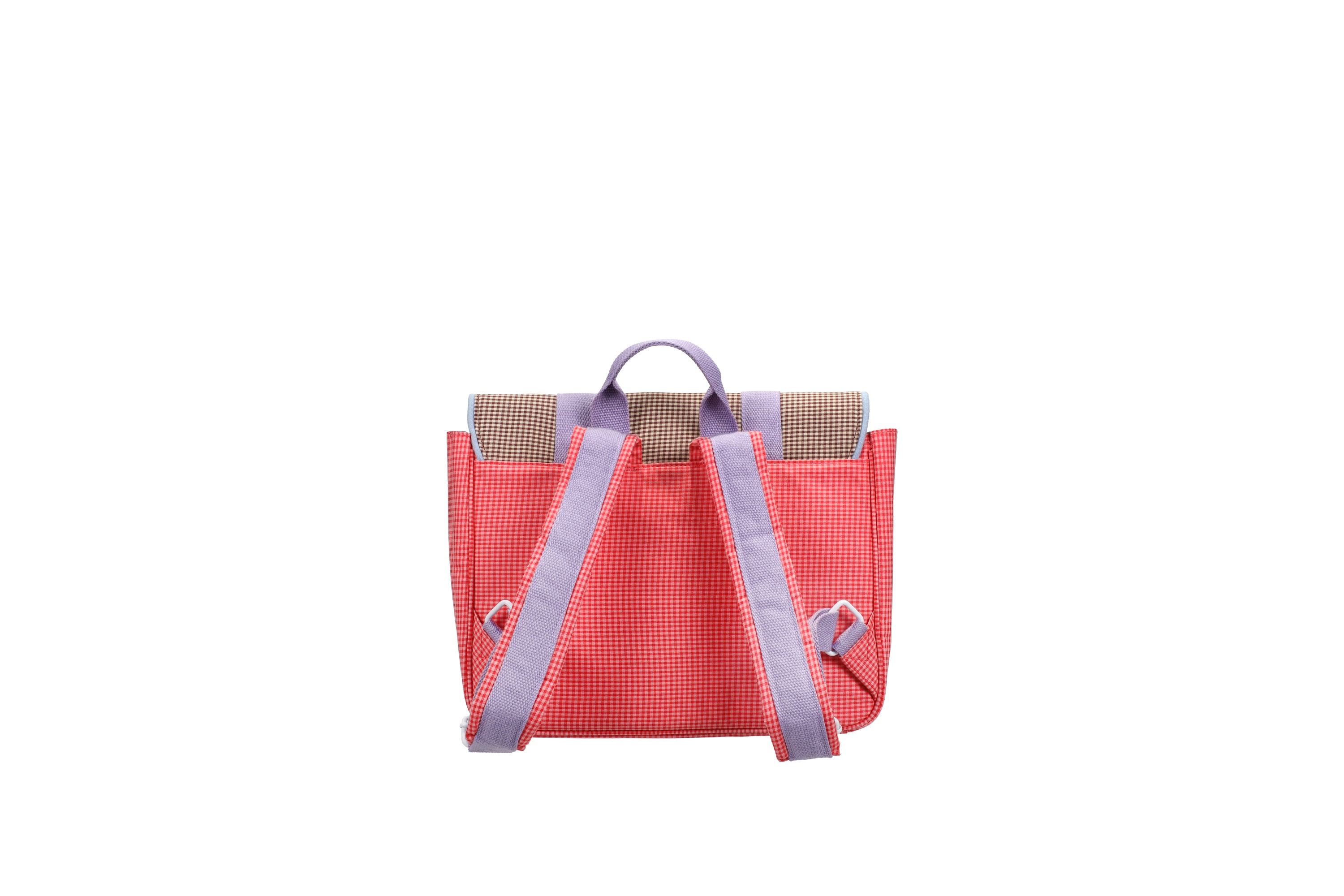 Cartable Gingham flower et rose - Sticky Lemon