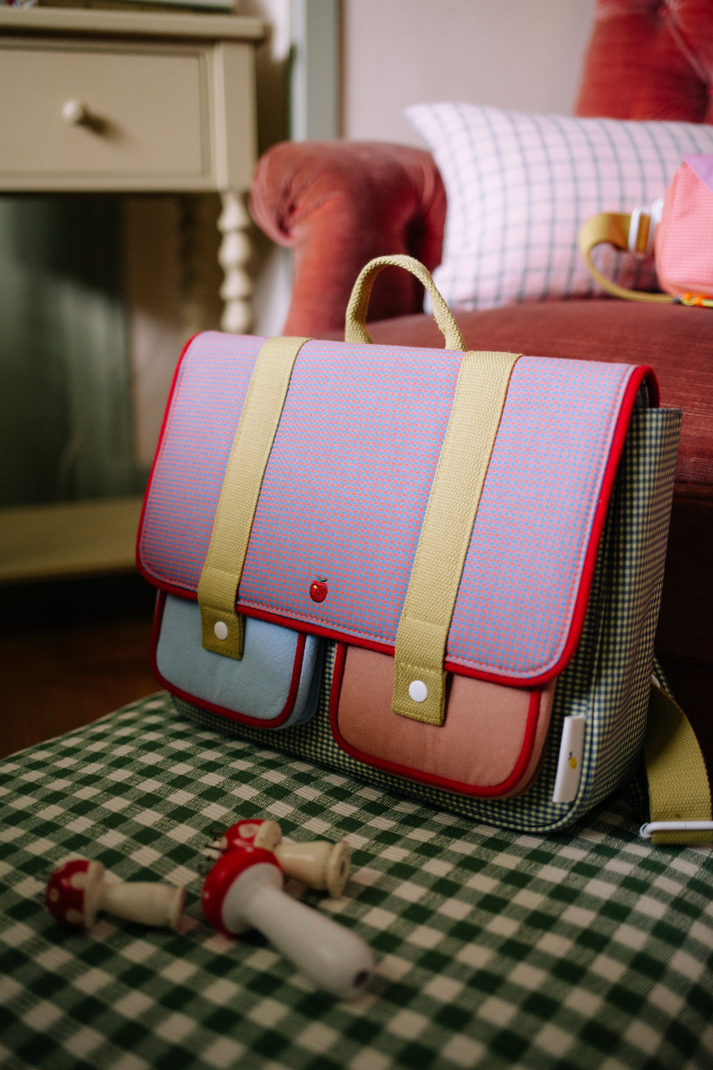 Cartable Gingham midnight - Sticky Lemon