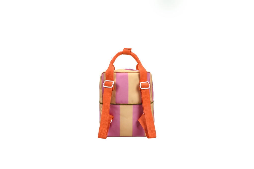 Sac à dos petit rayures Rosebay pink et apple juice - Sticky Lemon