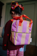 Sac à dos petit rayures Rosebay pink et apple juice - Sticky Lemon