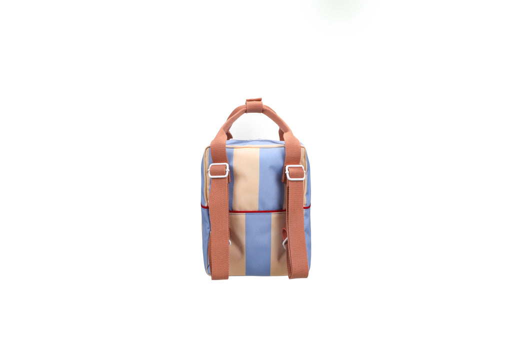 Sac à dos petit rayures Cloud blue et Twiggy beige - Sticky Lemon