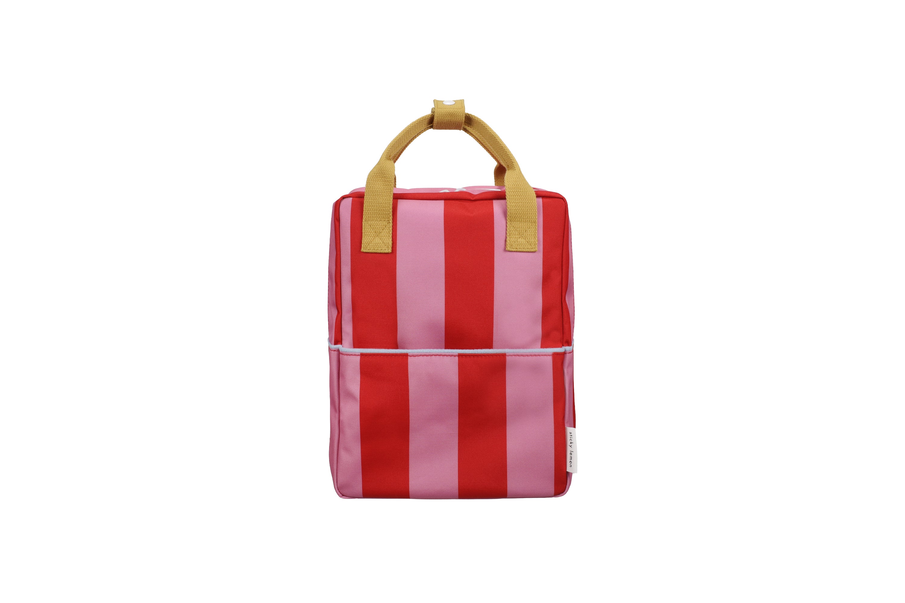 Sac à dos moyen rayures Red apple et Rosebay pink - Sticky Lemon