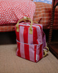 Sac à dos moyen rayures Red apple et Rosebay pink - Sticky Lemon