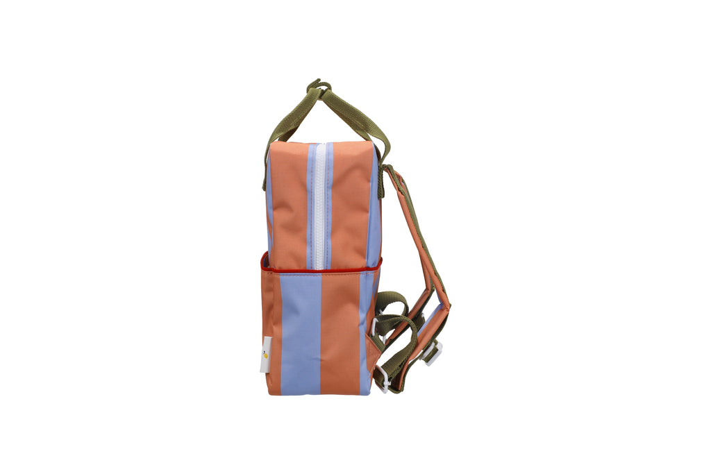 Sac à dos moyen rayures Cloud blue et Maple whirl - Sticky Lemon