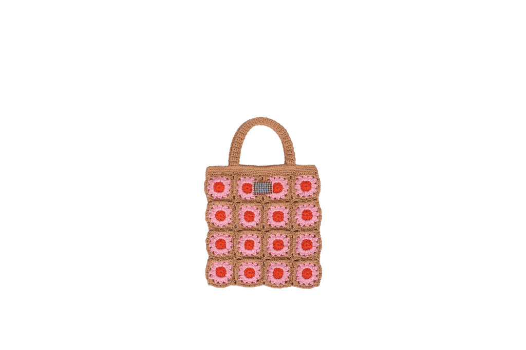 Sac crochet Flower campfire orange - Sticky Lemon