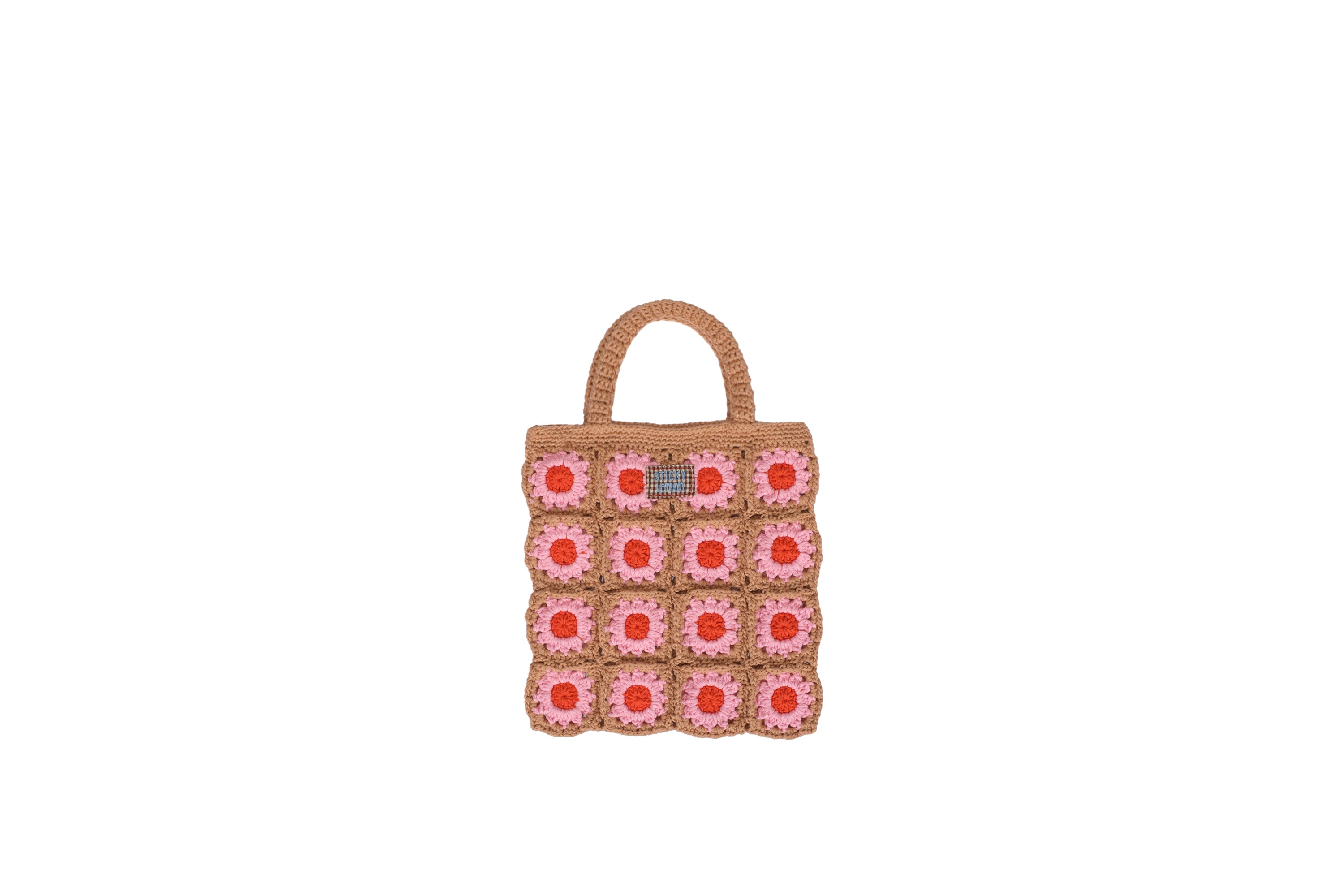 Sac crochet Flower campfire orange - Sticky Lemon