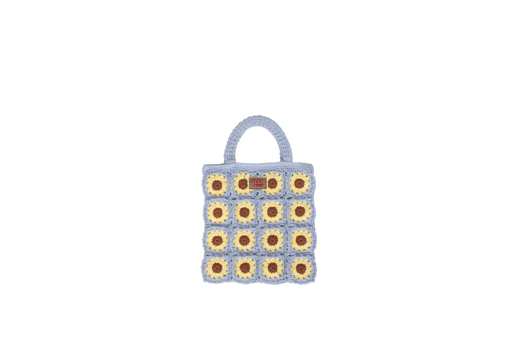Sac crochet Flower willow basket - Sticky Lemon