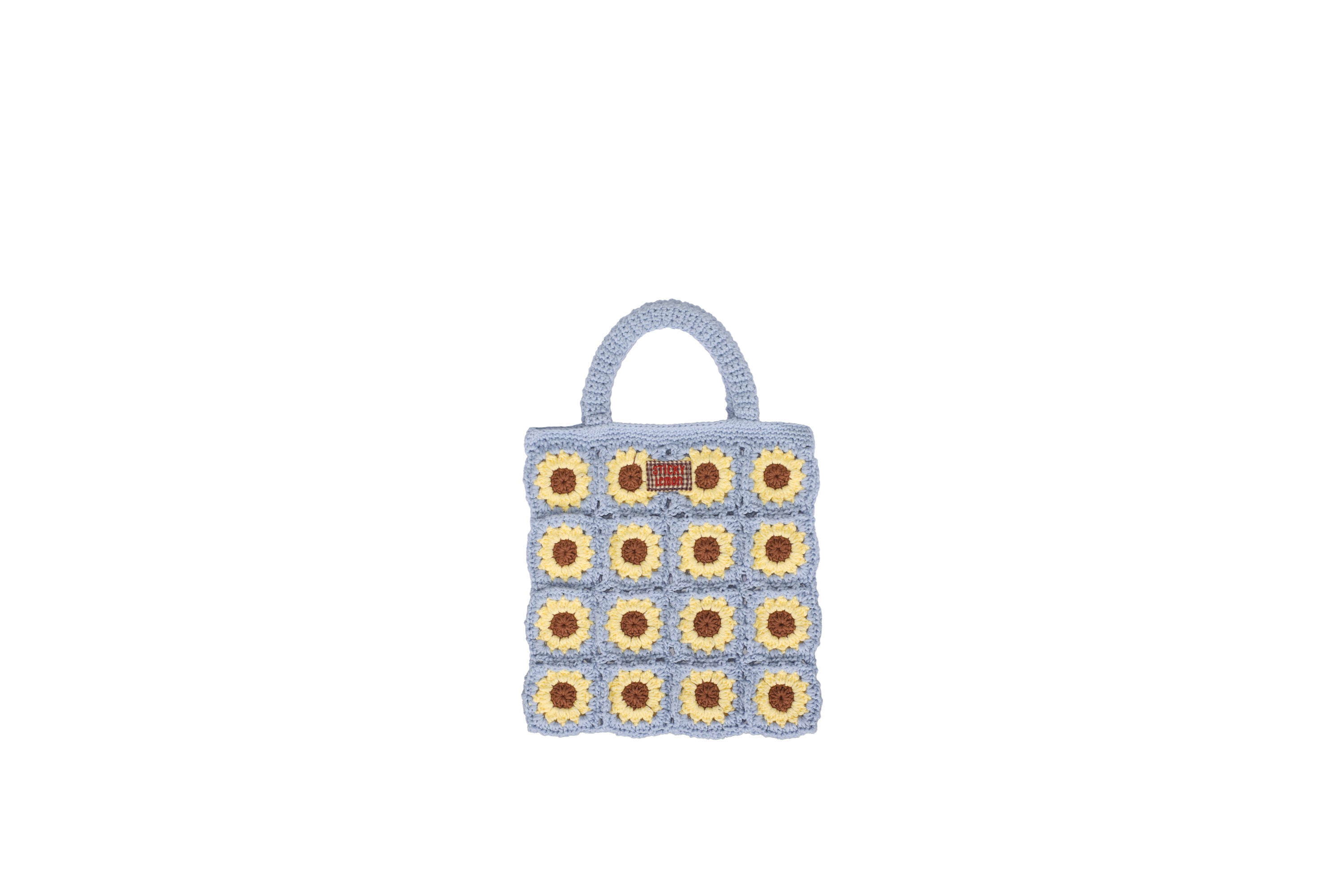 Sac crochet Flower willow basket - Sticky Lemon