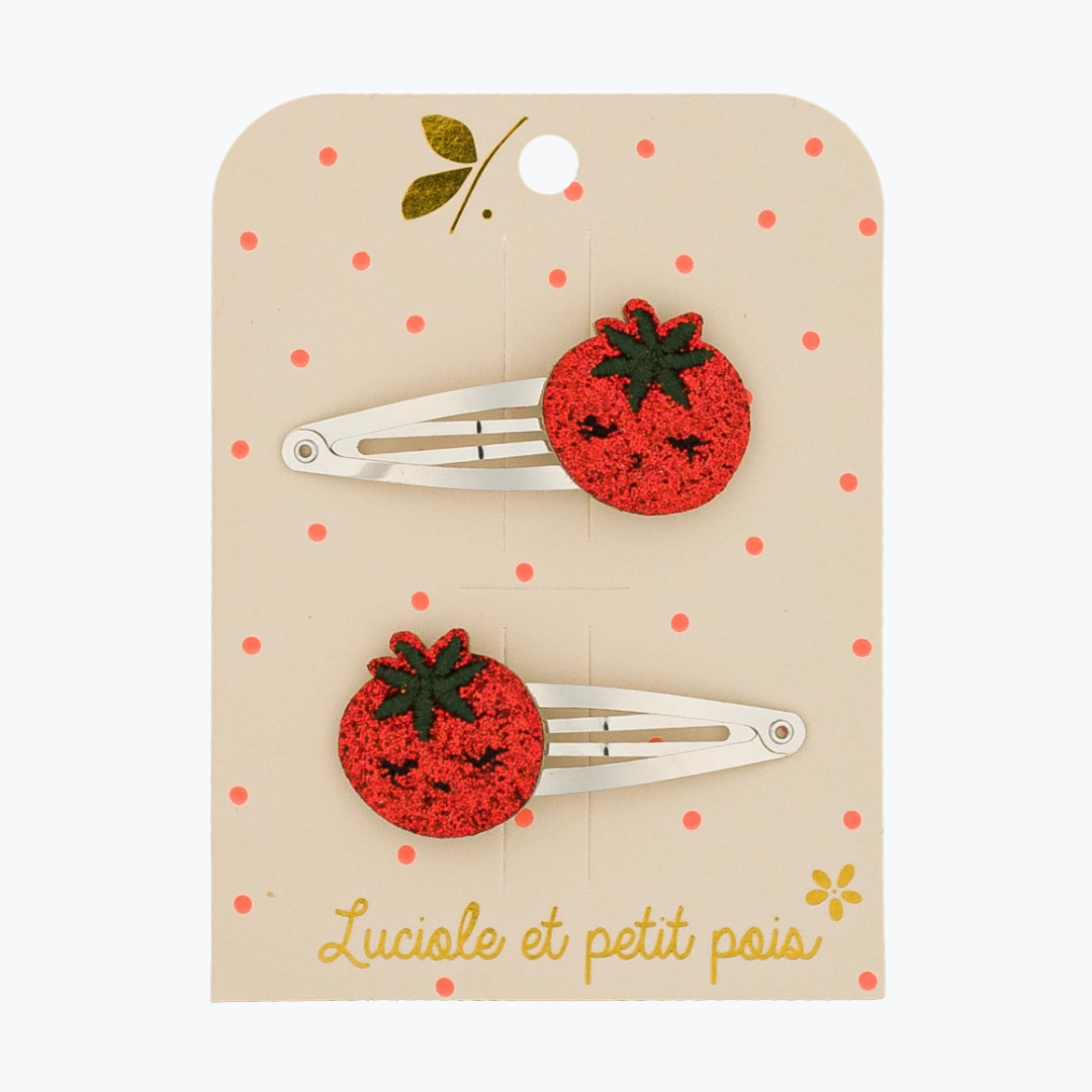 Barrettes Tomi la tomate - Luciole et Petit Pois