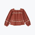 Blouse brodée Acajou - Emile et Ida