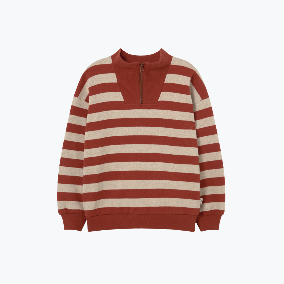 Sweat rayures Gingembre Alexis - Cozmo