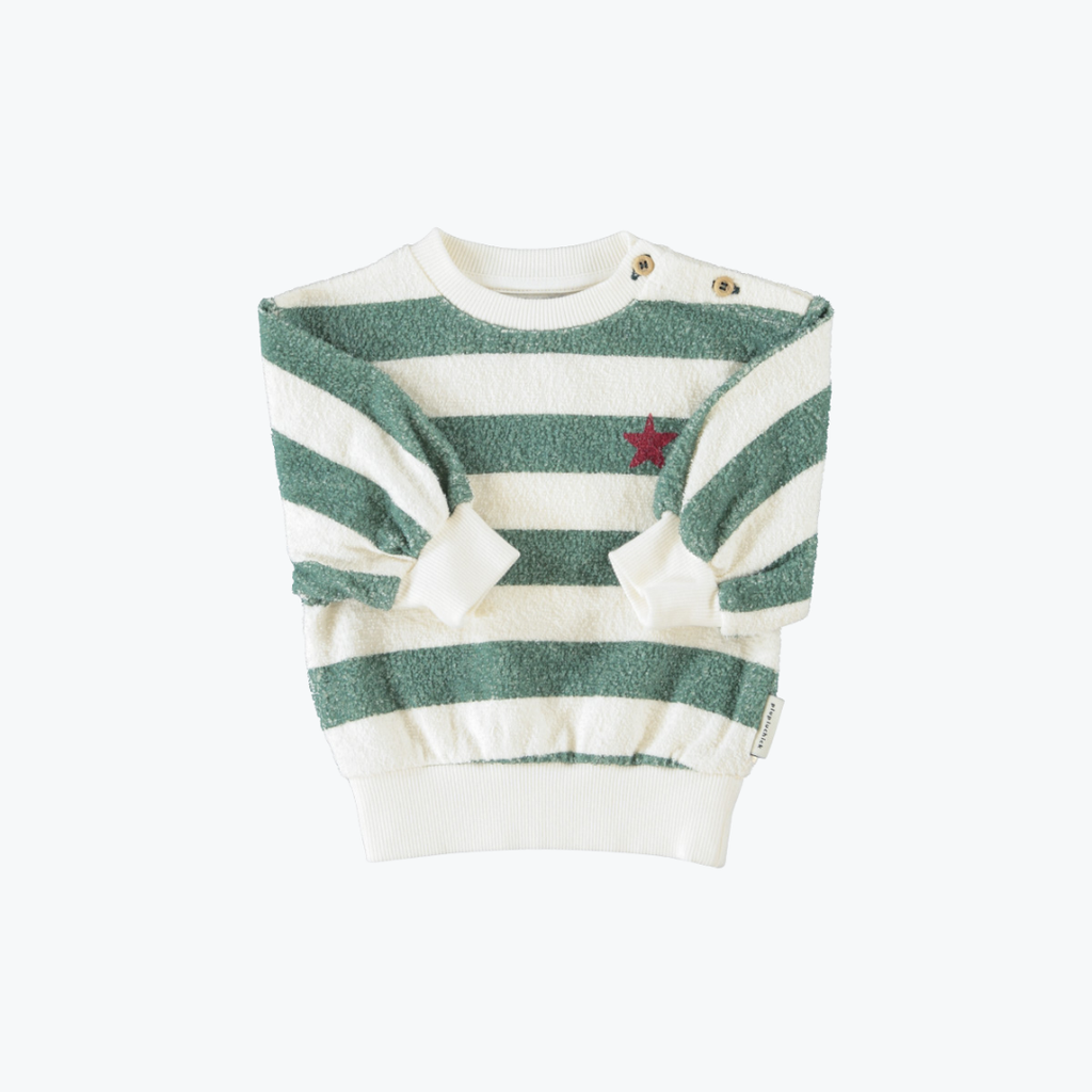 Sweat marinière verte - Piupiuchick