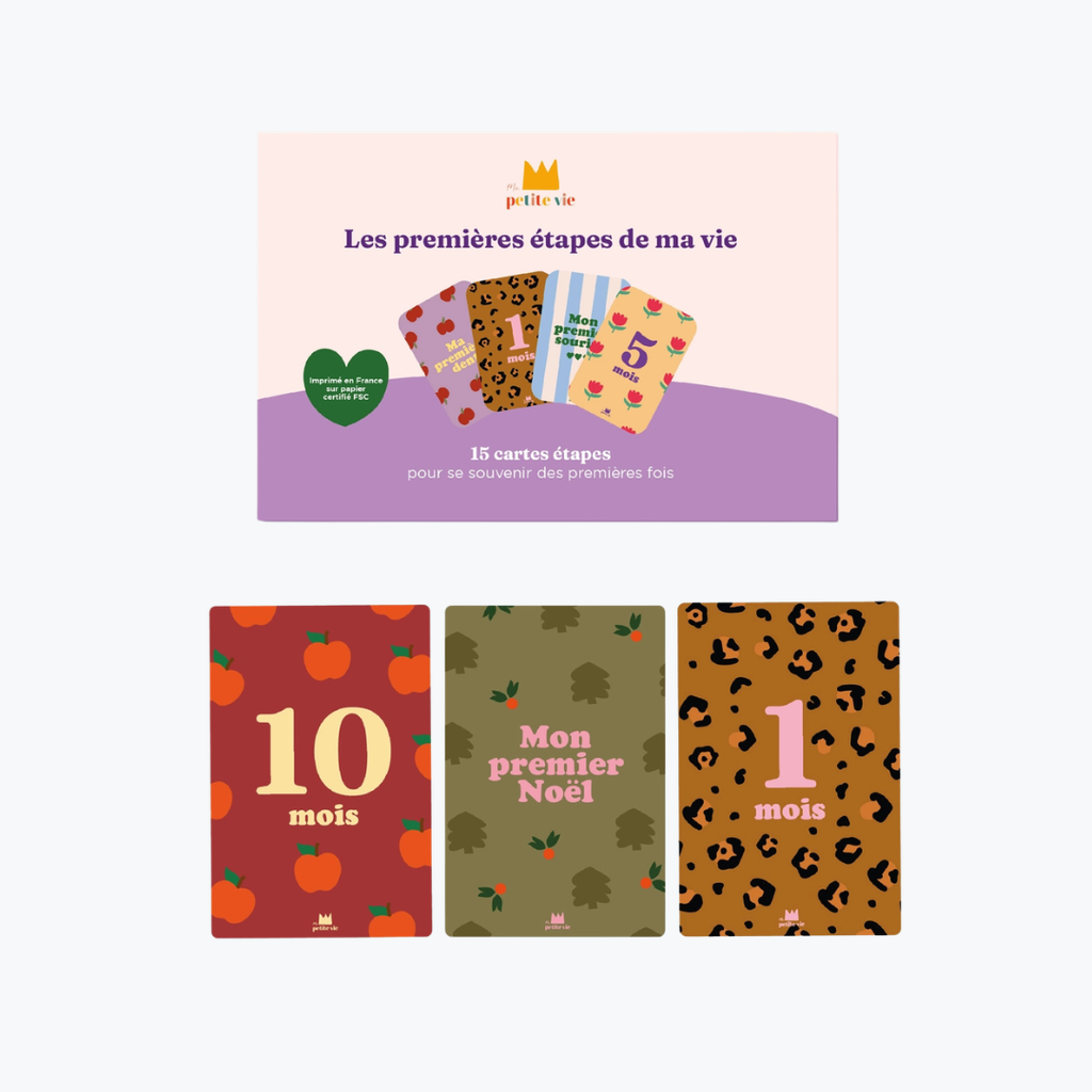 Cartes étapes - Mes 12 premiers mois - Ma Petite Vie