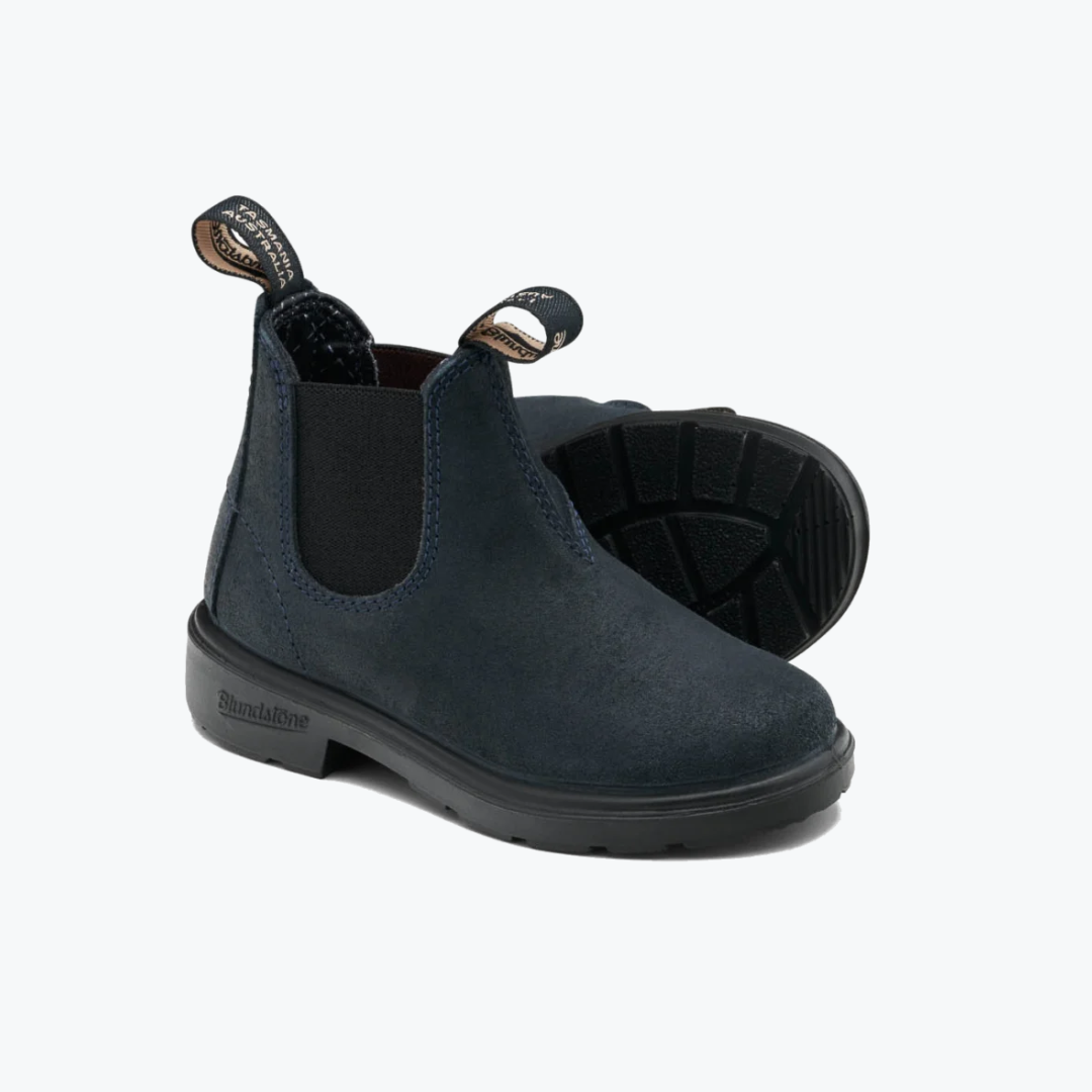 Boots Chelsea - Suede Navy - Blundstone