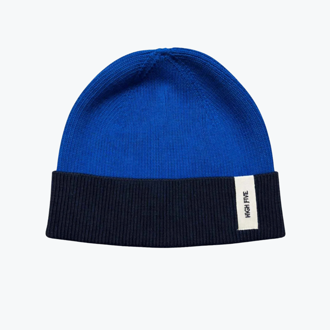 Bonnet Bicolore High Five - Bleu - Chamaye