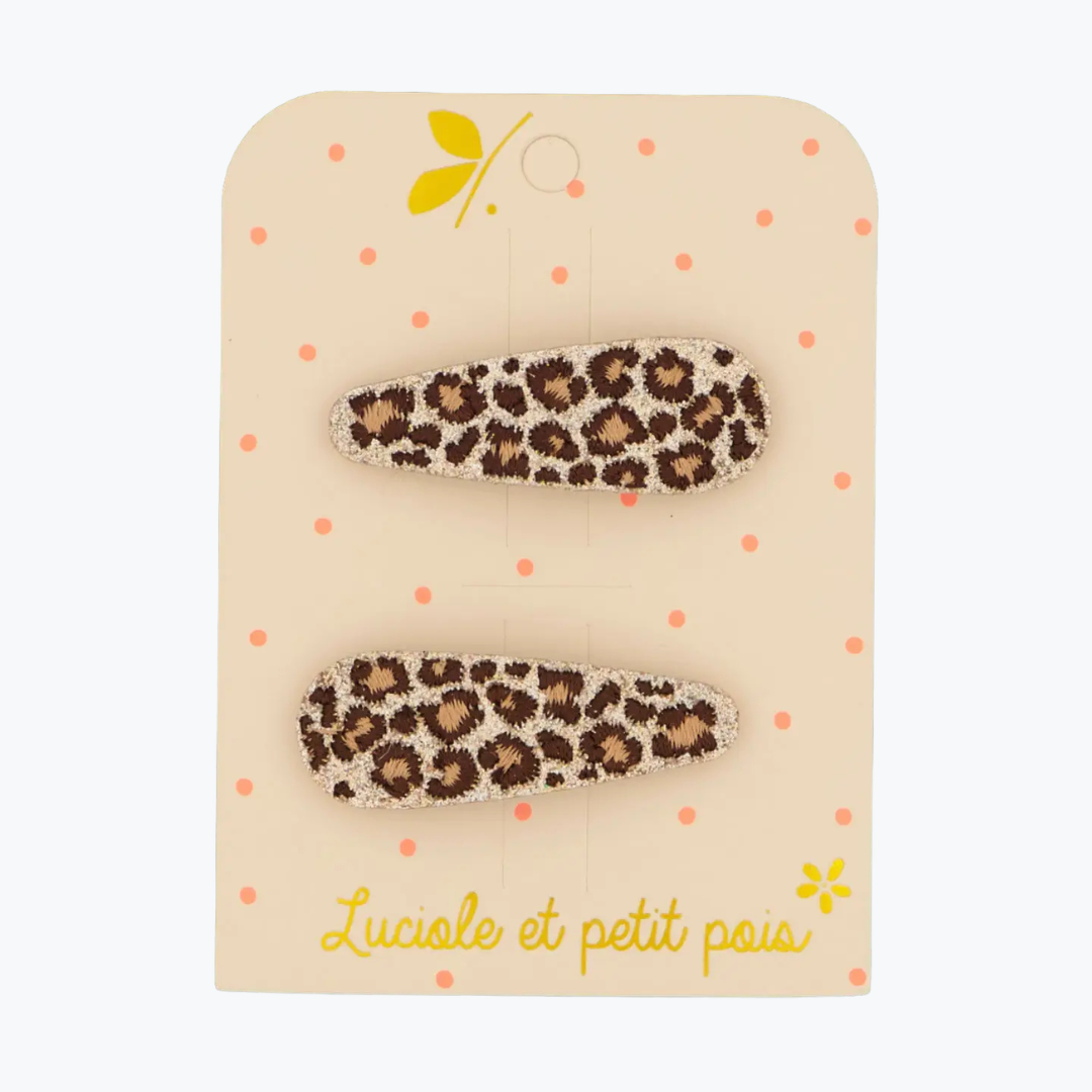 Barrettes Leo - Luciole et Petit Pois