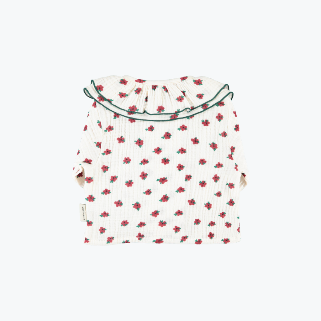 Blouse à double col fleurs - Piupiuchick