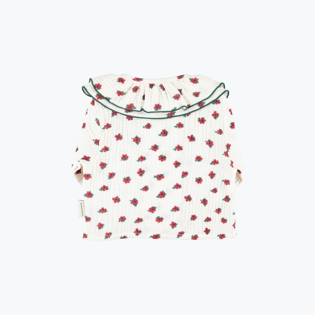 Blouse à double col fleurs - Piupiuchick