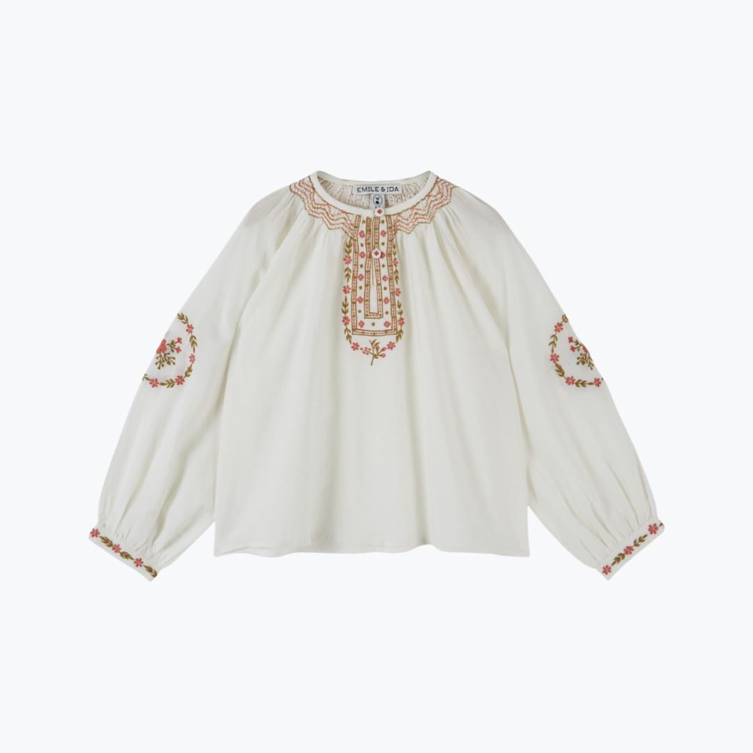 Blouse ethnique Ecru - Emile et Ida