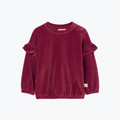 Sweat velours Prune Heidi - Cozmo
