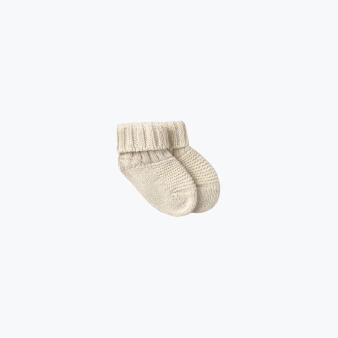 Chaussette tricot ivoire - Cozmo