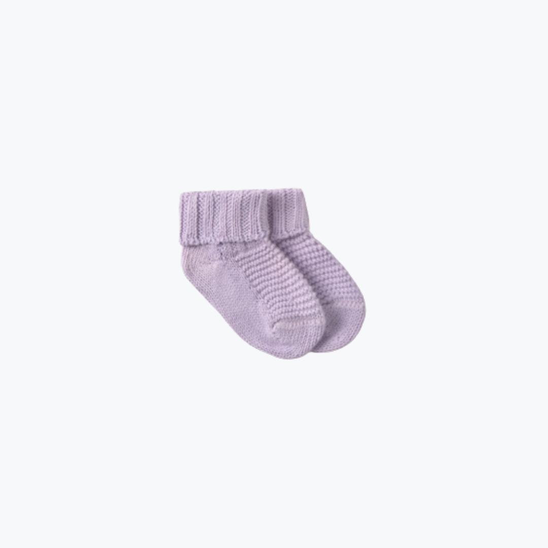 Chaussette tricot lavande - Cozmo