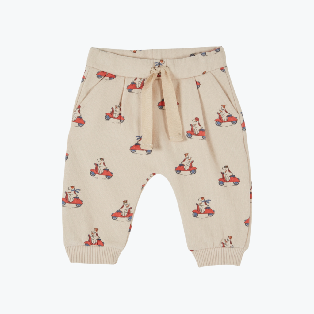 Jogger imprime molleton Grand dog farine - Emile et Ida