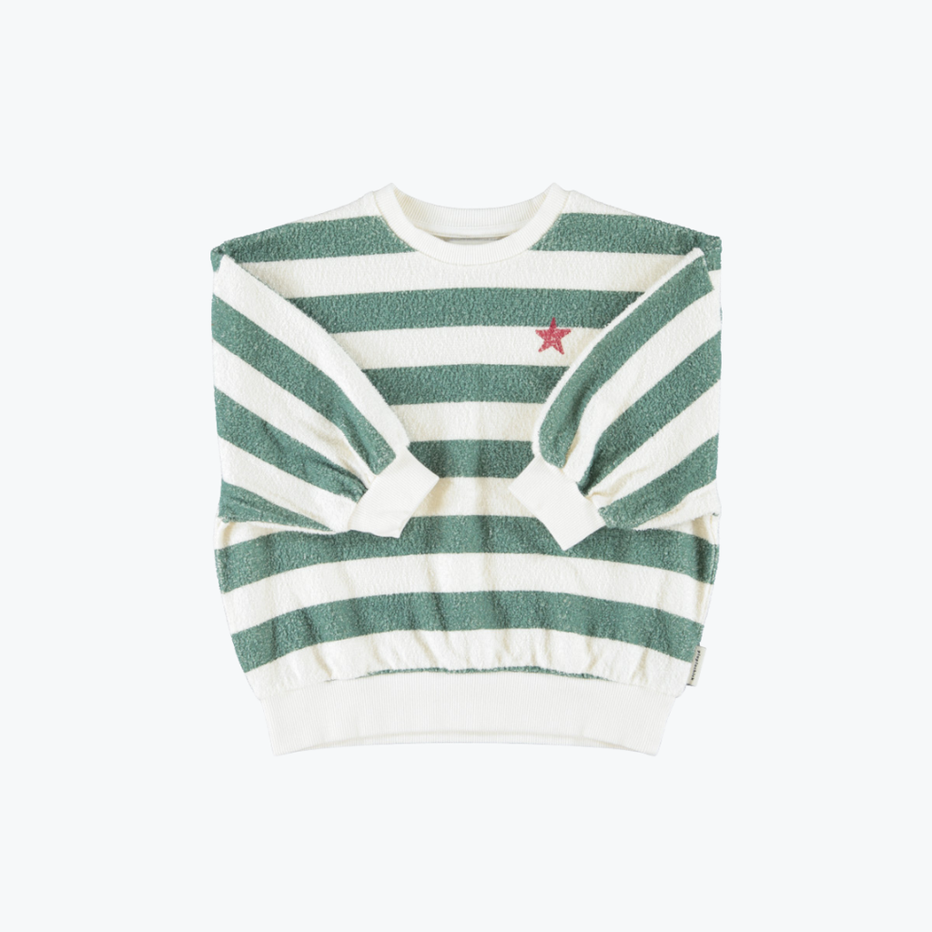 Sweat marinière verte - Piupiuchick
