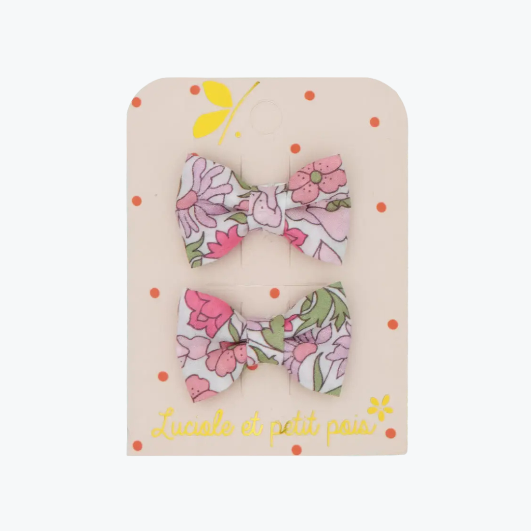 Barrettes Liberty Poppy- Luciole et Petit Pois