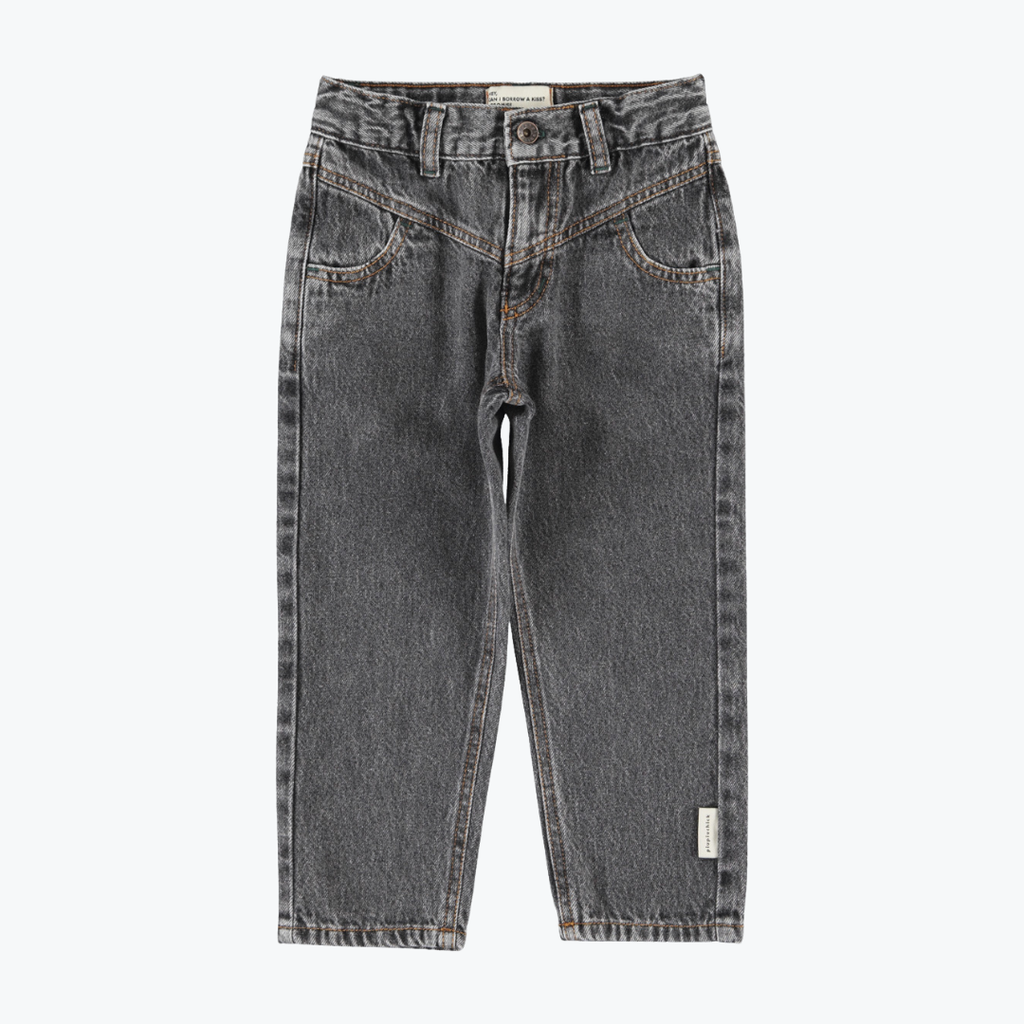 Pantalon denim noir mom - Piupiuchick