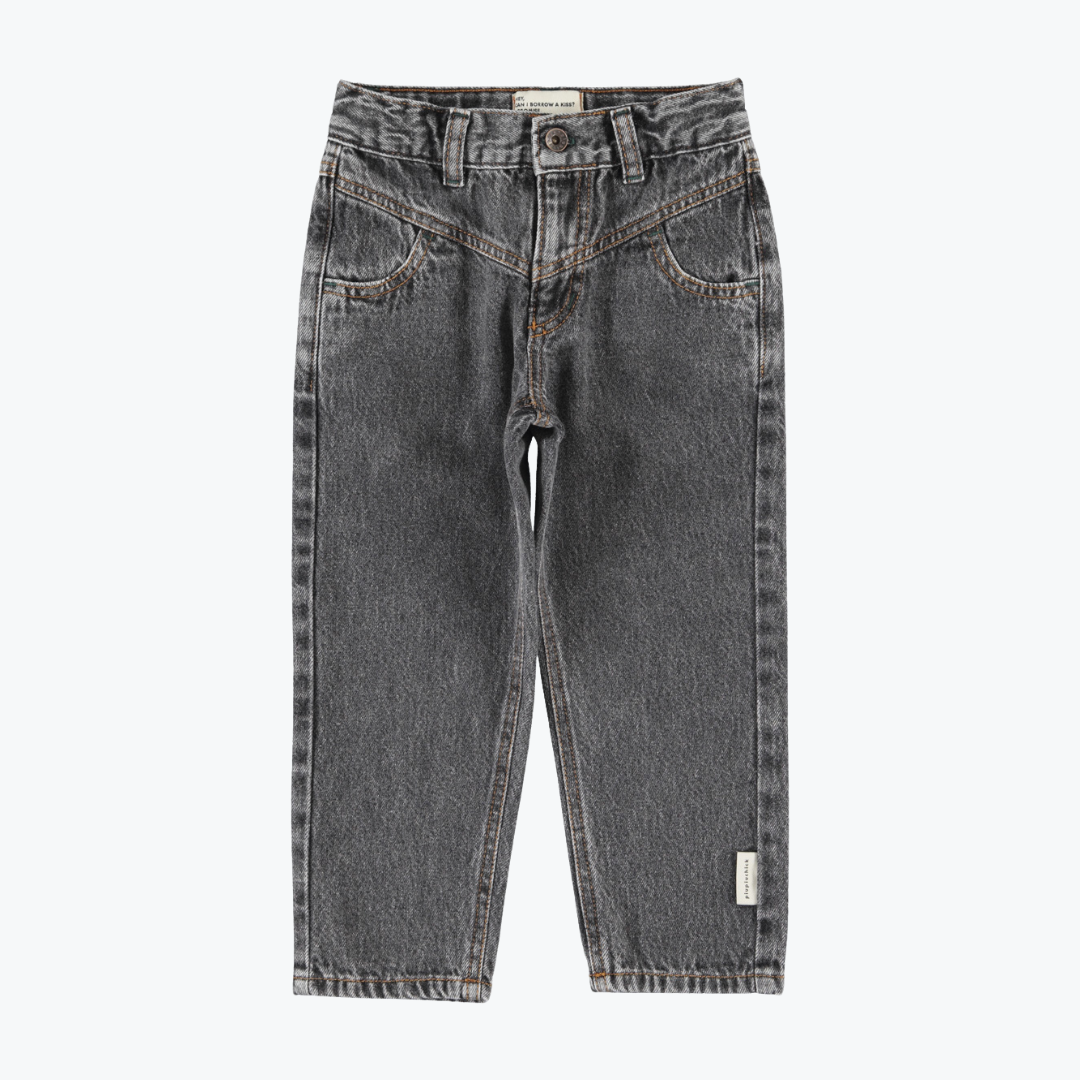 Pantalon denim noir mom - Piupiuchick