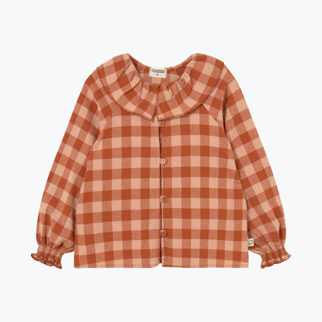 Blouse carreaux Gingembre Vera - Cozmo