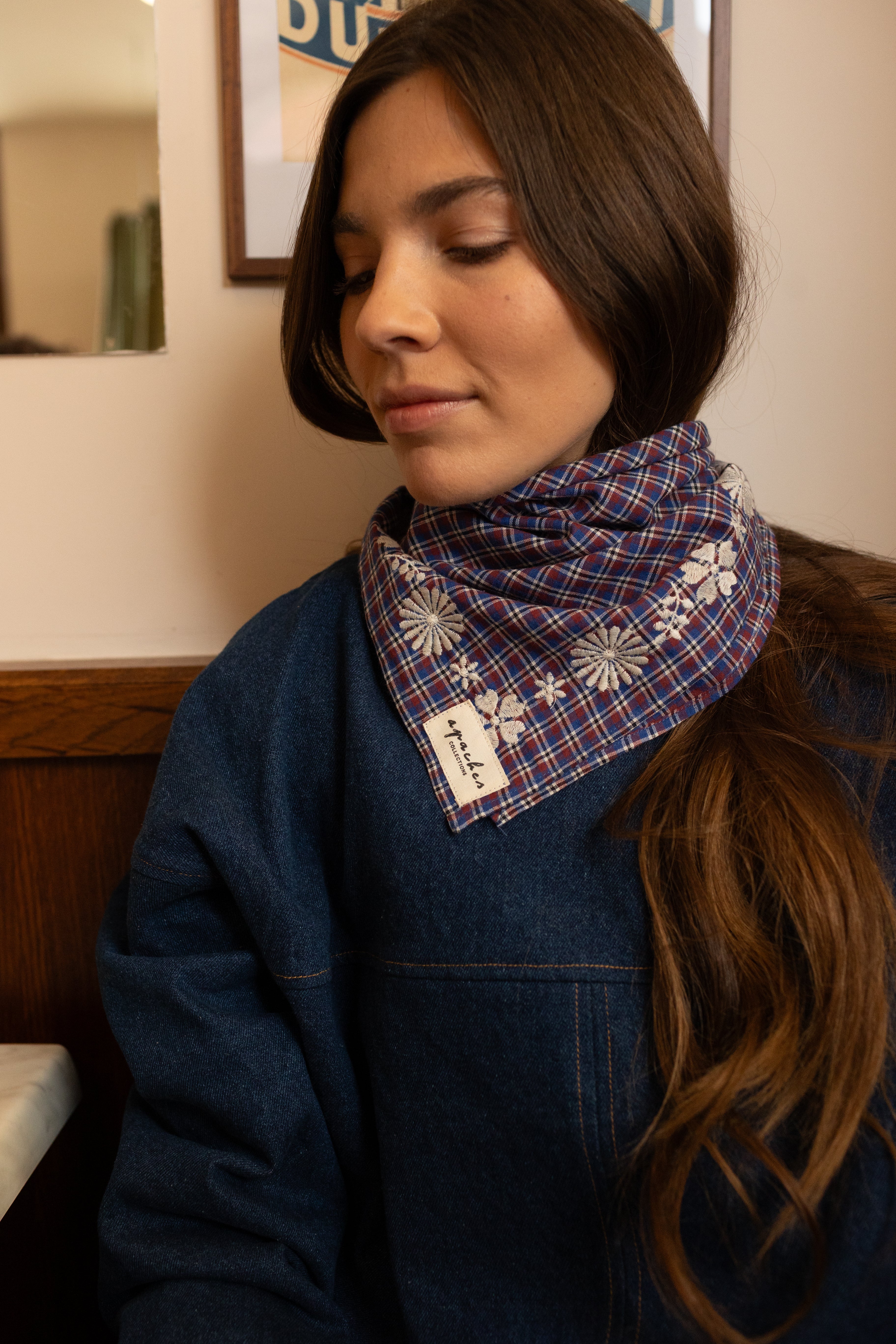 Foulard Fayara Khadi Saphir - Apaches