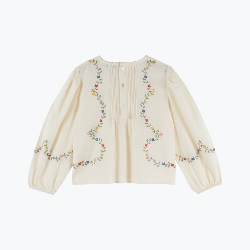 Blouse point de croix Ecru - Emile et Ida