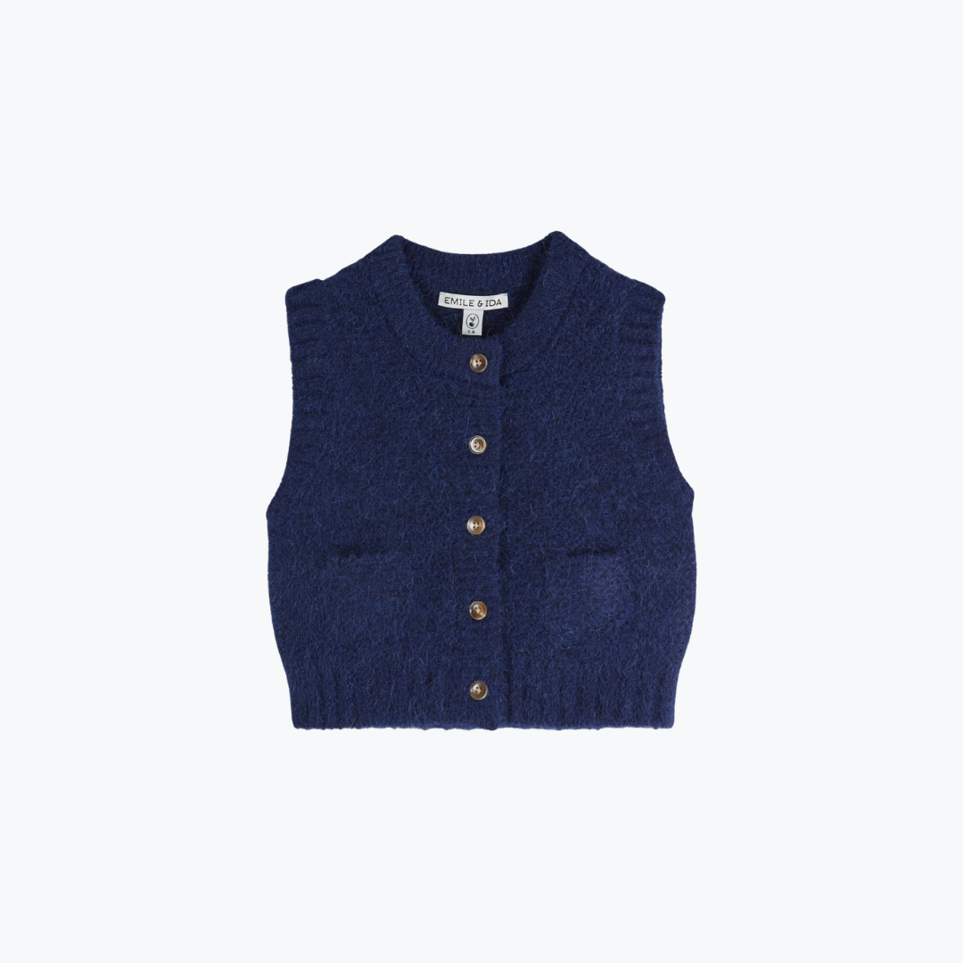 Cardigan sans manches Midnight - Emile et Ida