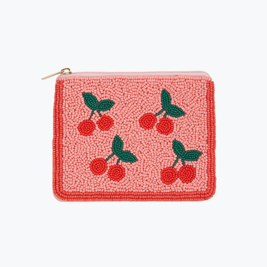 Pochette perles cerise Cerise - Emile et Ida