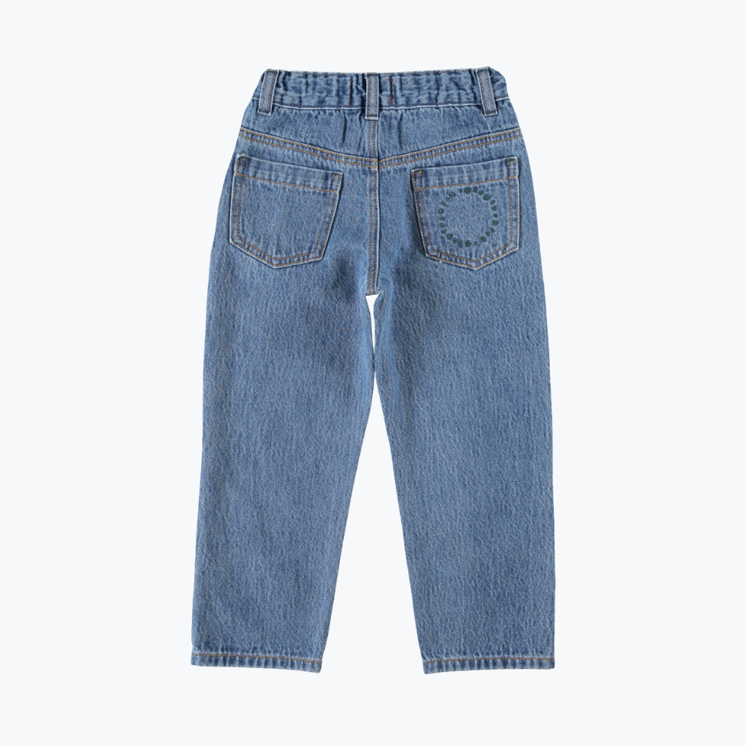 Pantalon denim marine droit - Piupiuchick