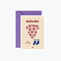 Carte Hello girl - Ma Petite Vie