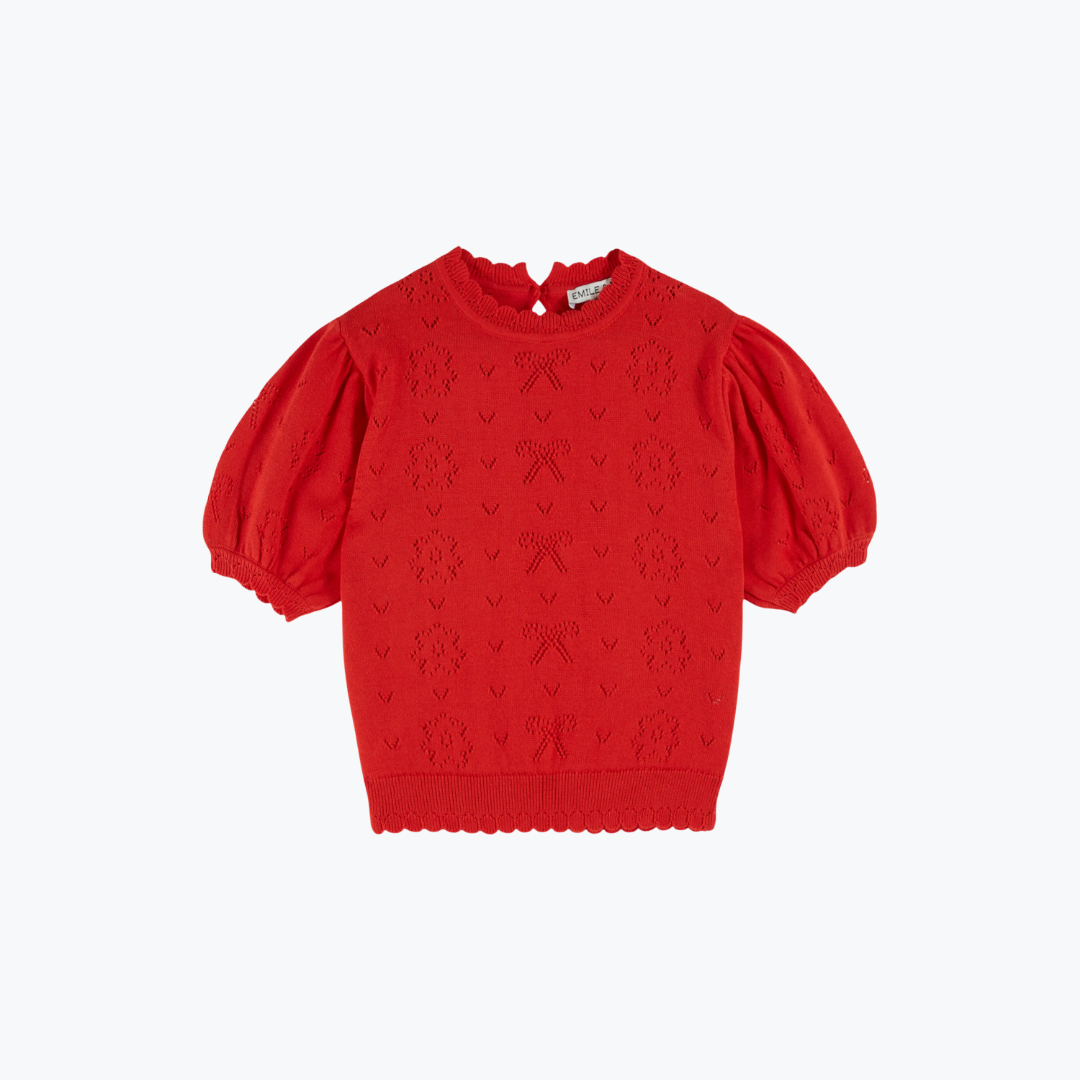 Pullover coquelicot - Emile et Ida