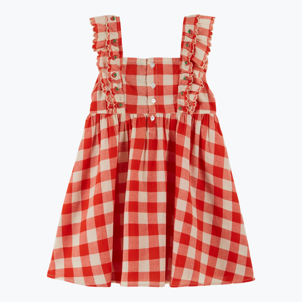 Robe brodée à carreaux - Emile et Ida